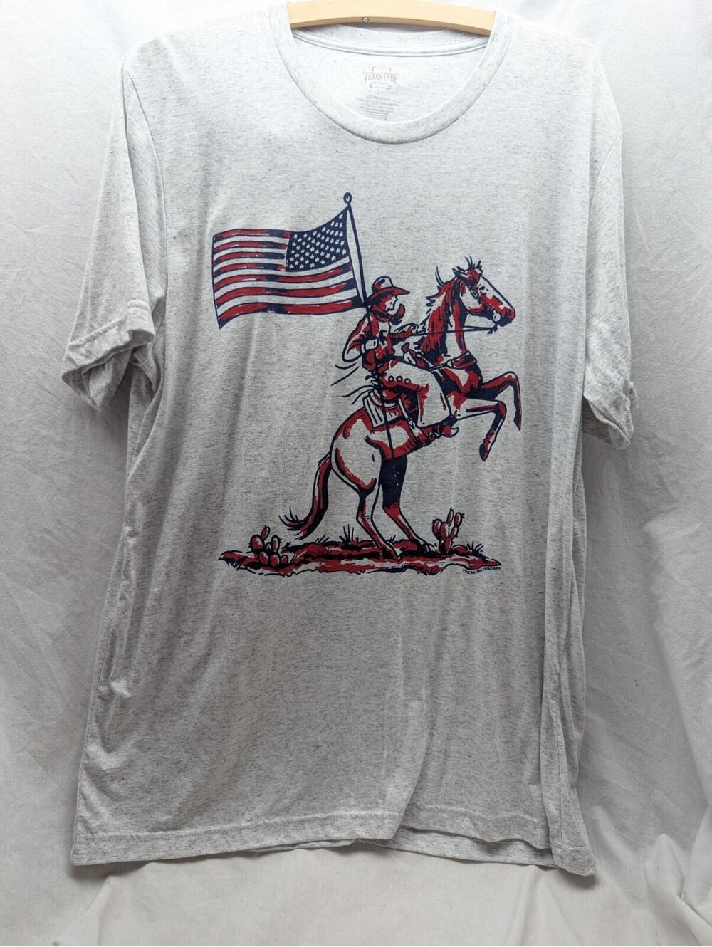TEXAS TRUE THREADS SIZE large tshirt patriotic western